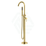 G#4(Gold) Otus Free Standing Bath Mixer With Hand Shower Brass Brushed Gold Round Floor Mounted