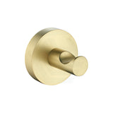 Otus Round Brushed Gold Brass Robe Hook Hooks