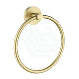 G#4(Gold) Otus Round Brushed Gold Towel Ring Wall Mounted Hand Holders