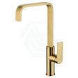 G#4(Gold) Ruki Solid Brass Brushed Gold Kitchen Gooseneck Sink Mixer Swivel Mixers