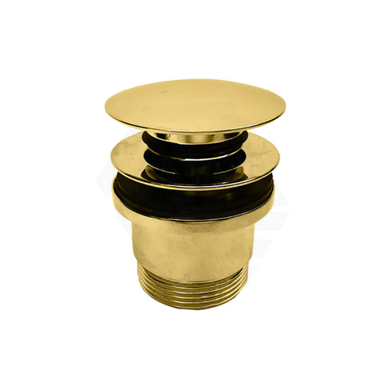 32/40mm Gold Universal Pop Up Waste with Overflow & No Overflow