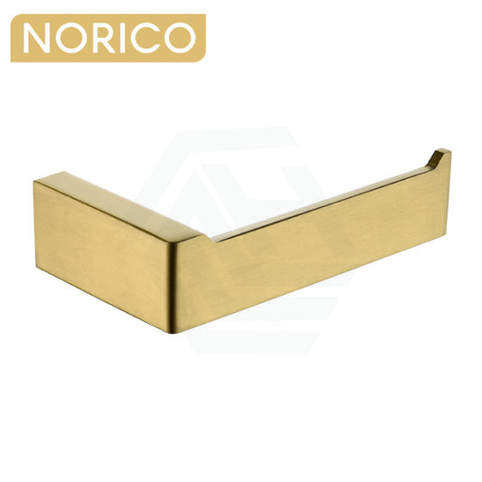 Toilet Paper Holder Stainless Steel Square Brushed Yellow Gold