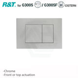 R&T Toilet Button For In-Wall Concealed Cistern Chrome Surface G3005008 Toilets Push Buttons