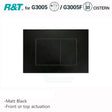 R&T Toilet Button For In-Wall Concealed Cistern Matt Black Surface G3005008B Toilets Push Buttons