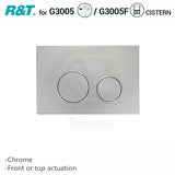 R&T Toilet Button For In-Wall Concealed Cistern Chrome Surface G3005071 Toilets Push Buttons