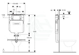 Geberit Frameless Inwall Concealed Cistern Sigma8 Push Button Available For Wall Floor Faced Pans