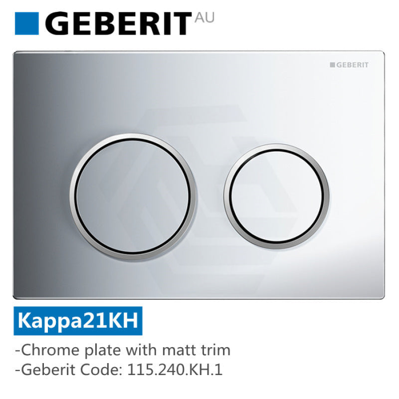 Geberit Kappa Frameless Inwall Cistern Button Suitable For Major Back To Wall S Or P Trap Toilet