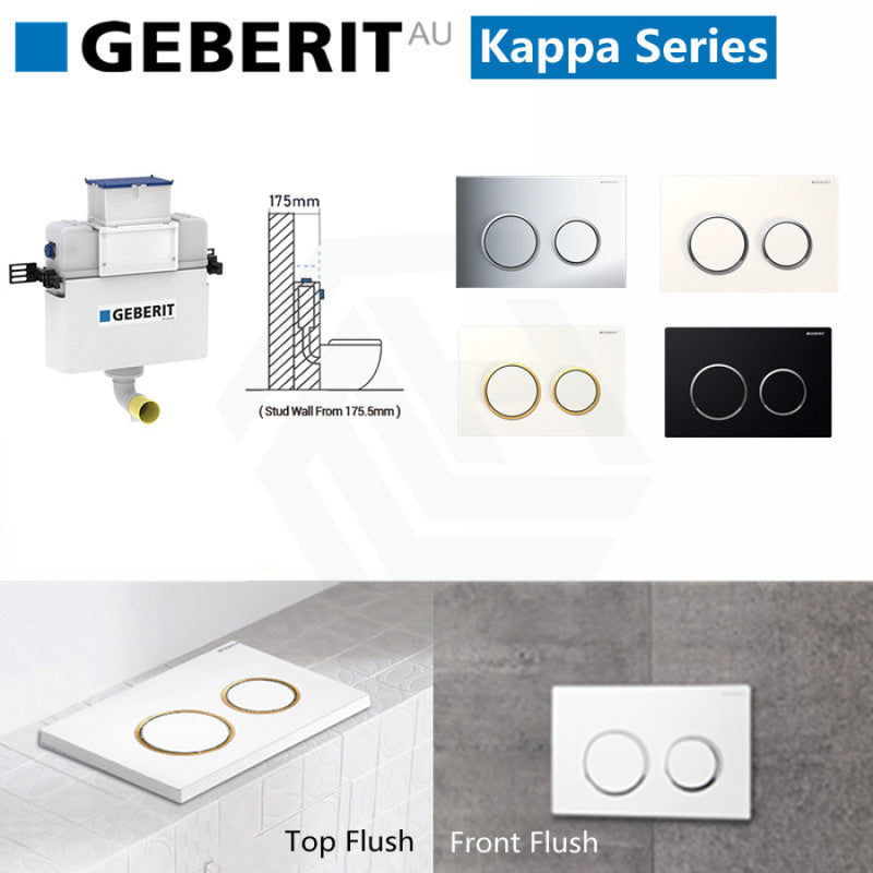 Geberit Kappa Frameless Inwall Cistern Button Suitable For Major Back To Wall S Or P Trap Toilet