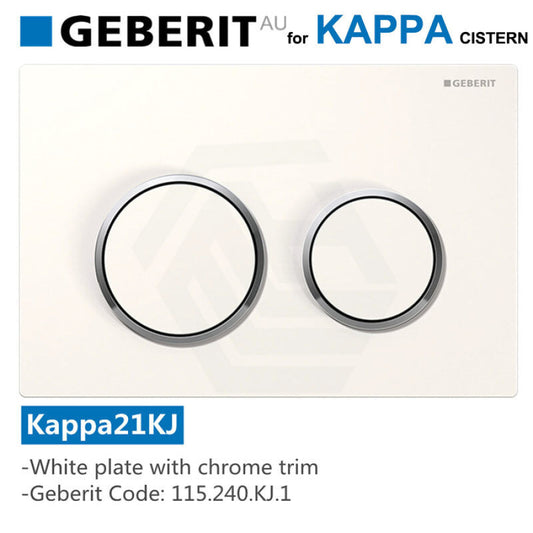 Geberit Kappa Toilet Button For Inwall Cistern White