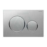 Geberit Sigma20Jq Toilet Button Fingerprint-Resistant Matt Chrome Plate Trim For Concealed Cisterns