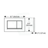 Geberit Sigma30Kj Toilet Button White Plate With Chrome Trim For Concealed Cistern 115.883.Kj.1