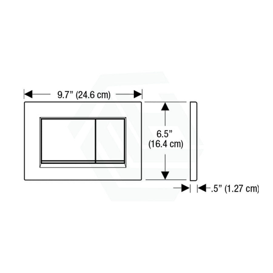 Geberit Sigma30Kj Toilet Button White Plate With Chrome Trim For Concealed Cistern 115.883.Kj.1