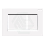 Geberit Sigma30Mw Toilet Button Fingerprint-Resistant Matt White Plate Trim For Concealed Cistern