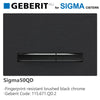 Geberit Sigma50 Brushed Black Chrome Toilet Button 115.671.Qd.2 Fingerprint Resistant For Concealed