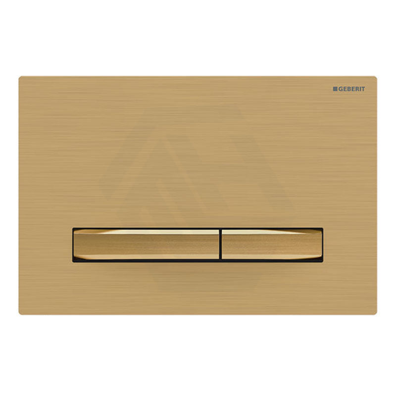 Geberit Sigma50Qf Fingerprint-Resistant Brushed Brass Toilet Button For Concealed Cistern