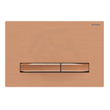 Geberit Sigma50Qb Toilet Button Fingerprint-Resistant Brushed Red Gold Plate With Buttons For