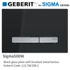 Geberit Sigma50Dw Black Plate Chrome Brushed Metal Button For Concealed Cistern 115.788.Dw.2