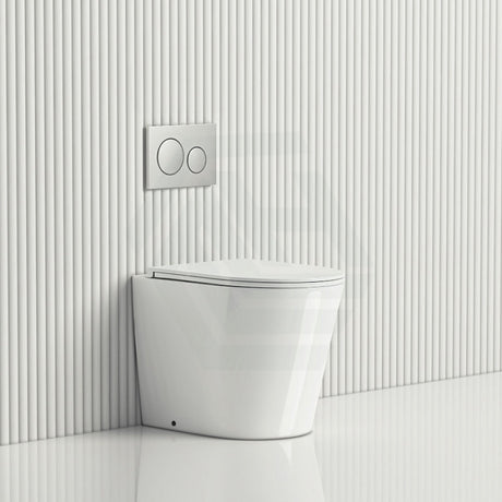 Geberit Sigma8 Inwall Cistern With Rimless Wall Faced Toilet Pan Push Button Cisterns & Pans