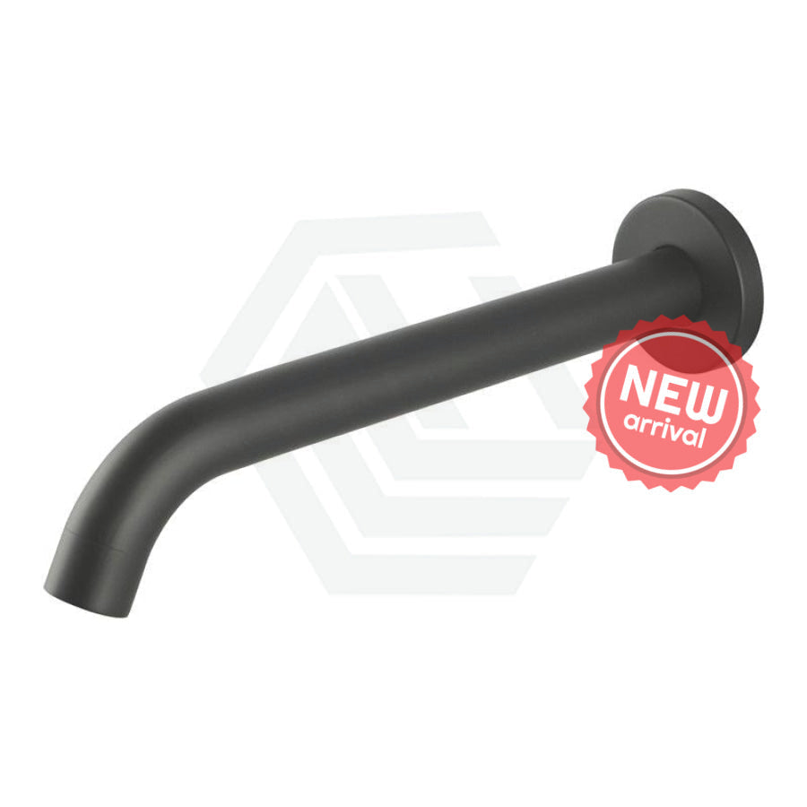 M#1(Gunmetal Grey) Lucid Pin 195Mm Round Gunmetal Grey Wall Spout For Bathroom Spouts