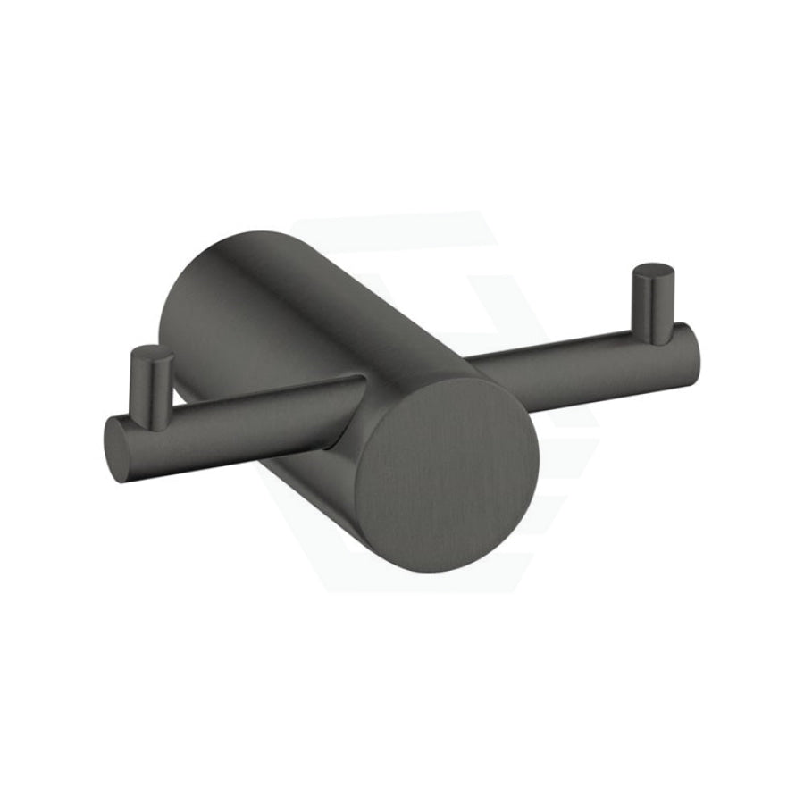 M#1(Gunmetal Grey) Aquaperla Round Gunmetal Grey Stainless Steel Robe Hook Wall Mounted Hooks