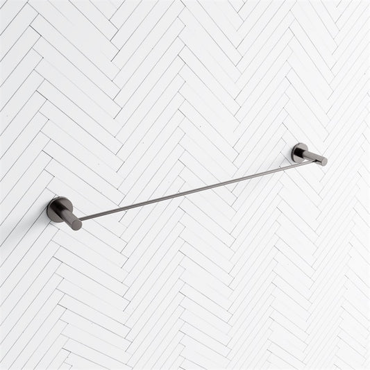 M#1(Gunmetal Grey) Round Gunmetal Grey Single Towel Rack Rail 800mm Stainless Steel CUT TO SIZE