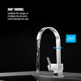 Gooseneck Chrome 360° Swivel Kitchen Sink Mixer Tap Products