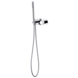 Round Chrome Handheld Shower Set With Mixer Rail