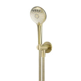 G#8(Gold) Meir Round Three Function Hand Shower On Fixed Bracket Pvd Tiger Bronze Handheld Sets