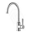 Ikon Clasico Chrome Brass Gooseneck Sink Mixer With Brass/Ceramic Handle Swivel Mixers