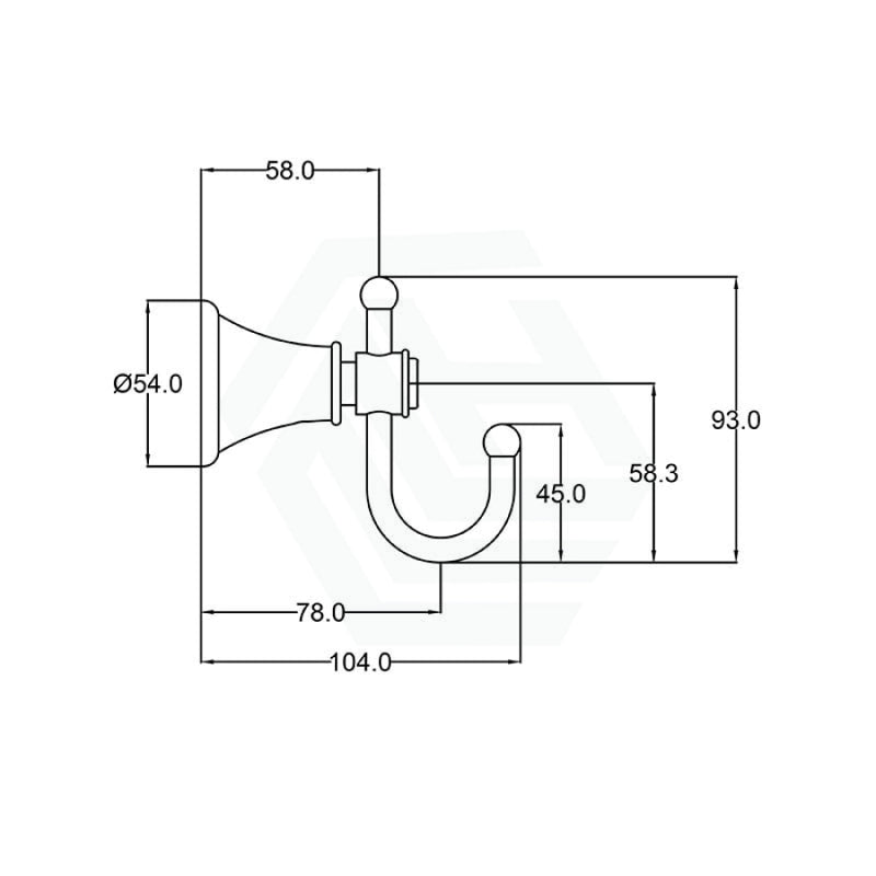 Clasico Chrome Brass Robe Hook Hooks