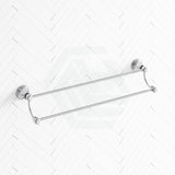 Ikon Clasico Double Towel Rail 600/800Mm Chrome Rails