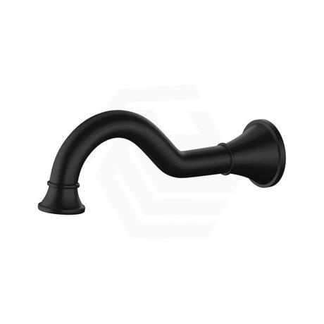 Ikon Clasico Matt Black Bath Spout Water Brass Wall Spouts