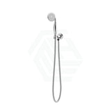 Ikon Clasico Round Chrome Hand Shower On Wall Outlet Bracket Handheld Sets