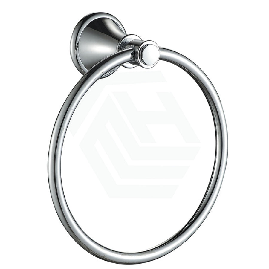 Chrome Clasico Towel Ring Wall Mounted Hand Holders