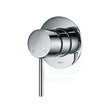 Ikon Hali 80Mm Chrome Brass Wall Mixer For Bathtub And Basin Mixers