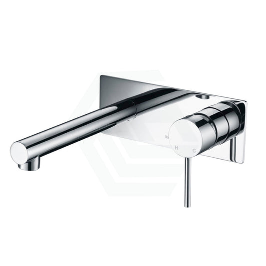 Ikon Hali Pin Lever Brass Chrome Bathtub/Basin Wall Mixer With Spout Mixers