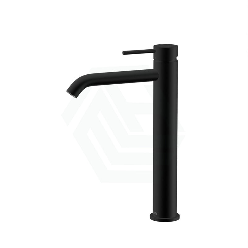 Ikon Hali Pin Lever Solid Brass Matt Black Tall Basin Mixer Tap For Vanity And Sink Mixers