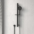 Handheld Shower On Rail With Water Inlet Matt Black