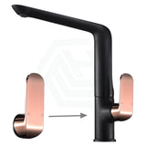 Ikon Kara Rose Gold Solid Brass Handle For Sink Mixer Handles