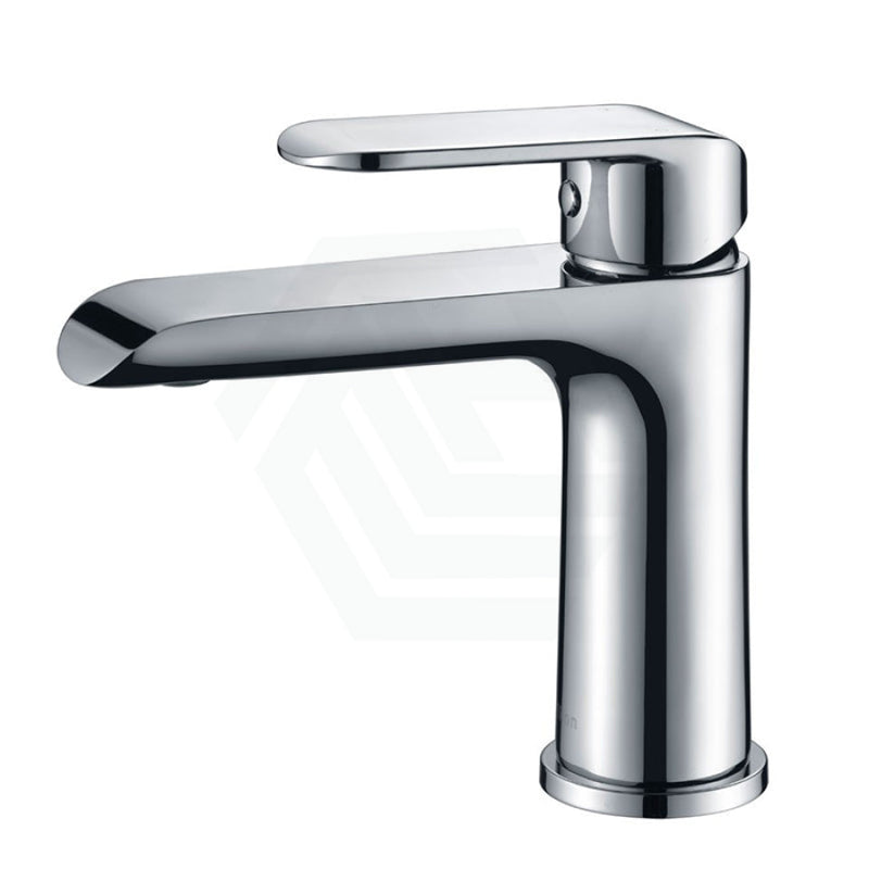 Ikon Kara Solid Brass Chrome Basin Mixer Tap For Vanity And Sink Short Mixers