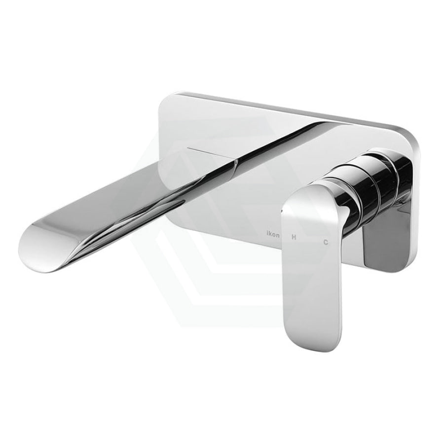 Ikon Kara Solid Brass Chrome Bathtub/Basin Wall Mixer With Spout Mixers