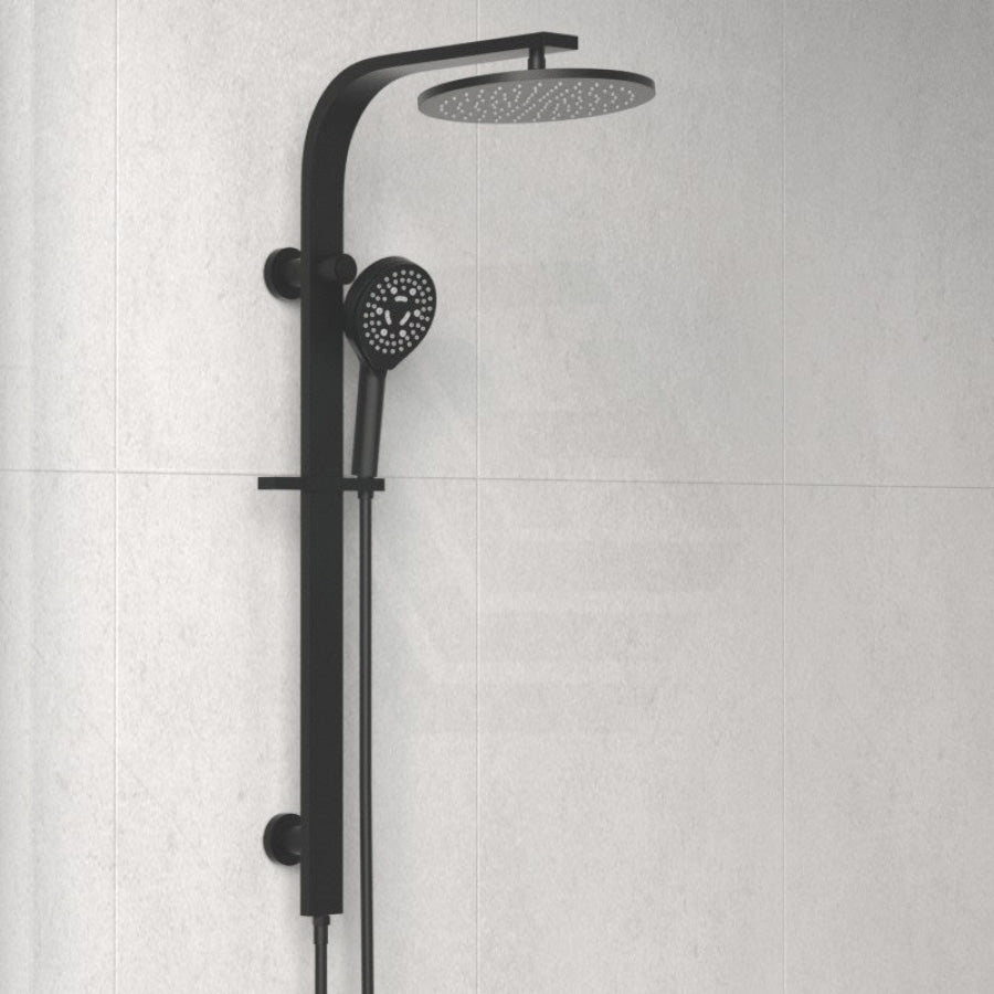 Ikon Combined Twin Shower Regal Matt Black