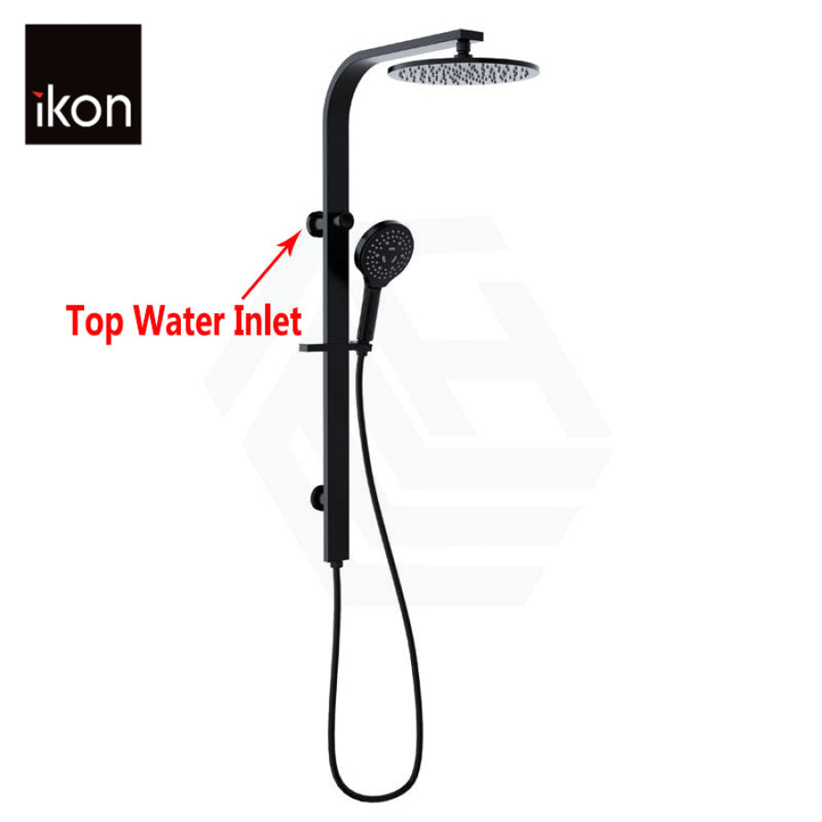 Ikon Combined Twin Shower Regal Matt Black