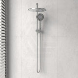 Ikon Regal Mini Combo Twin Shower Set In Round Chrome Surface Showers