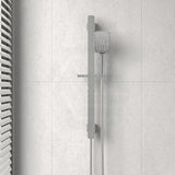 Ikon Seto Chrome Shower Handheld On Rail With Integrated Water Inlet