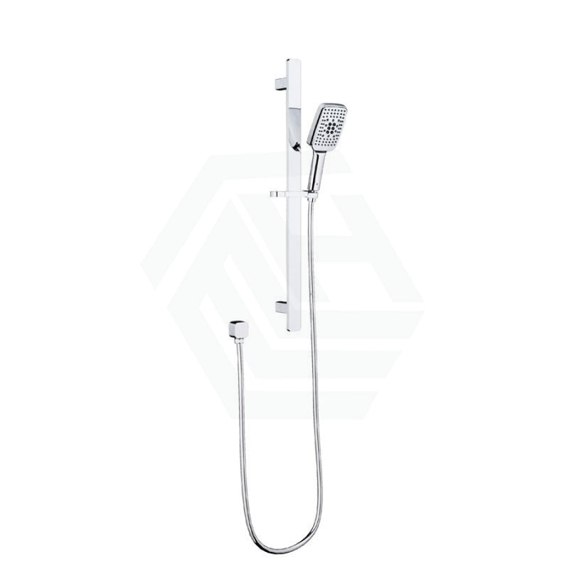 Ikon Seto Chrome Sliding Handheld Shower On Rail With Water Inlet