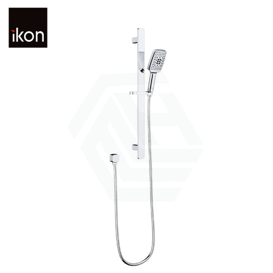 Ikon Seto Chrome Sliding Handheld Shower On Rail With Water Inlet