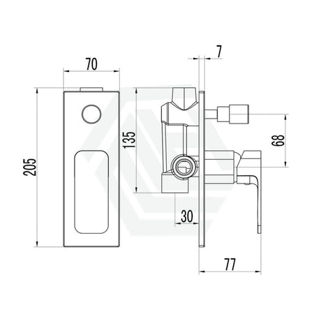 Seto Solid Brass White & Chrome Bath/shower Wall Mixer With Diverter Bathroom Products