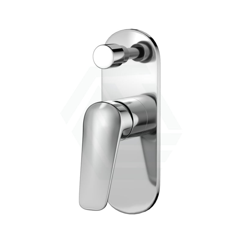 Ikon Sulu Solid Brass Chrome Bath/Shower Wall Mixer With Diverter Mixers With