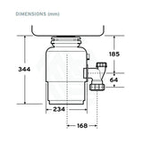 Insinkerator Evolution® 250 Food Waste Disposer Water Filters